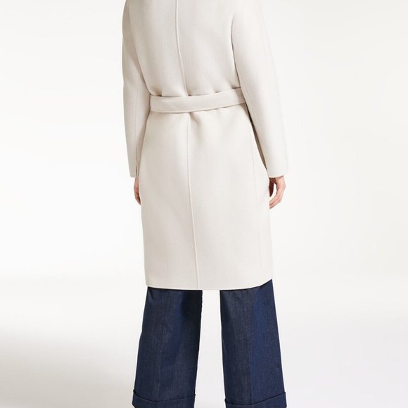 S MAX MARA Cashmere Wool blend Wrap coat-ALATI- Ghiaccio i.e. ice- Ital 44, US10 - Picture 2 of 11